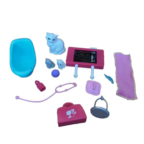Barbie I Can Be Kitty Care Vet Playset Incomplete Set Veterinarian Cat - Picture 1 of 9